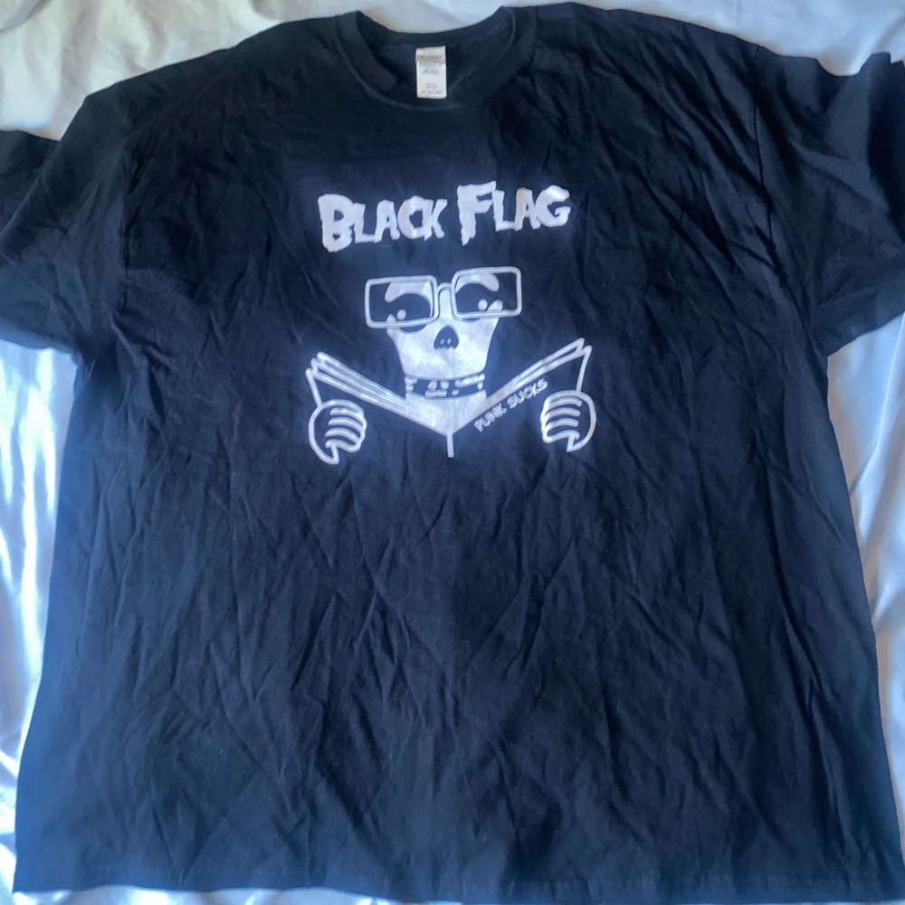 Black Flag - Gildan Heavy Cotton T-Shirt in Black size 3XL🌙
